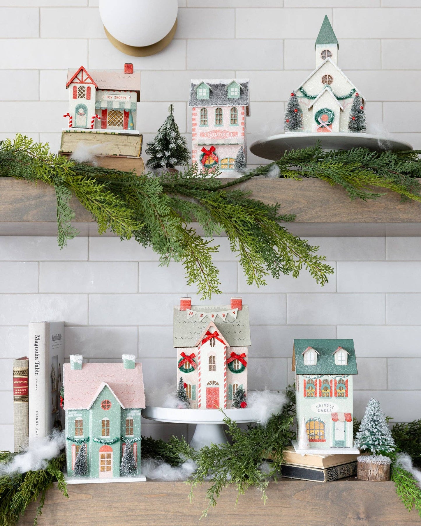 Heavyweight paperboard Christmas house