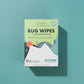 Citronella bug repellent wipes, gentle on skin, tough on mosquitoes and bugs