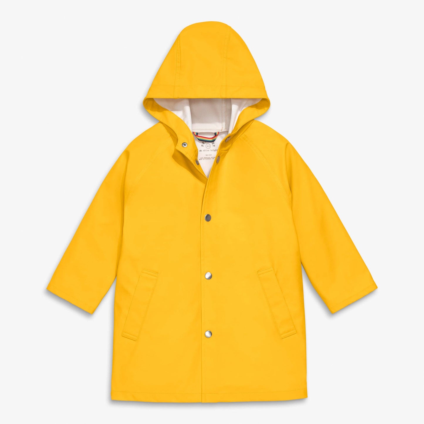 "Puddle Approved" 🌧️ Kids Raincoat — Bright Solid Rain Jacket