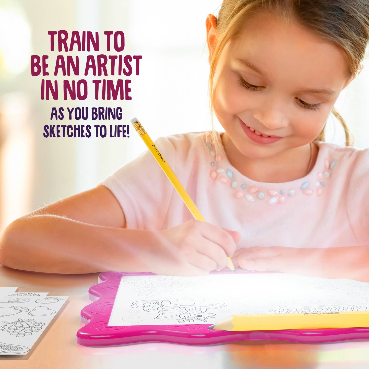"Trace Race" ✏️ Light-Up Tracing Pad by Dan&Darci