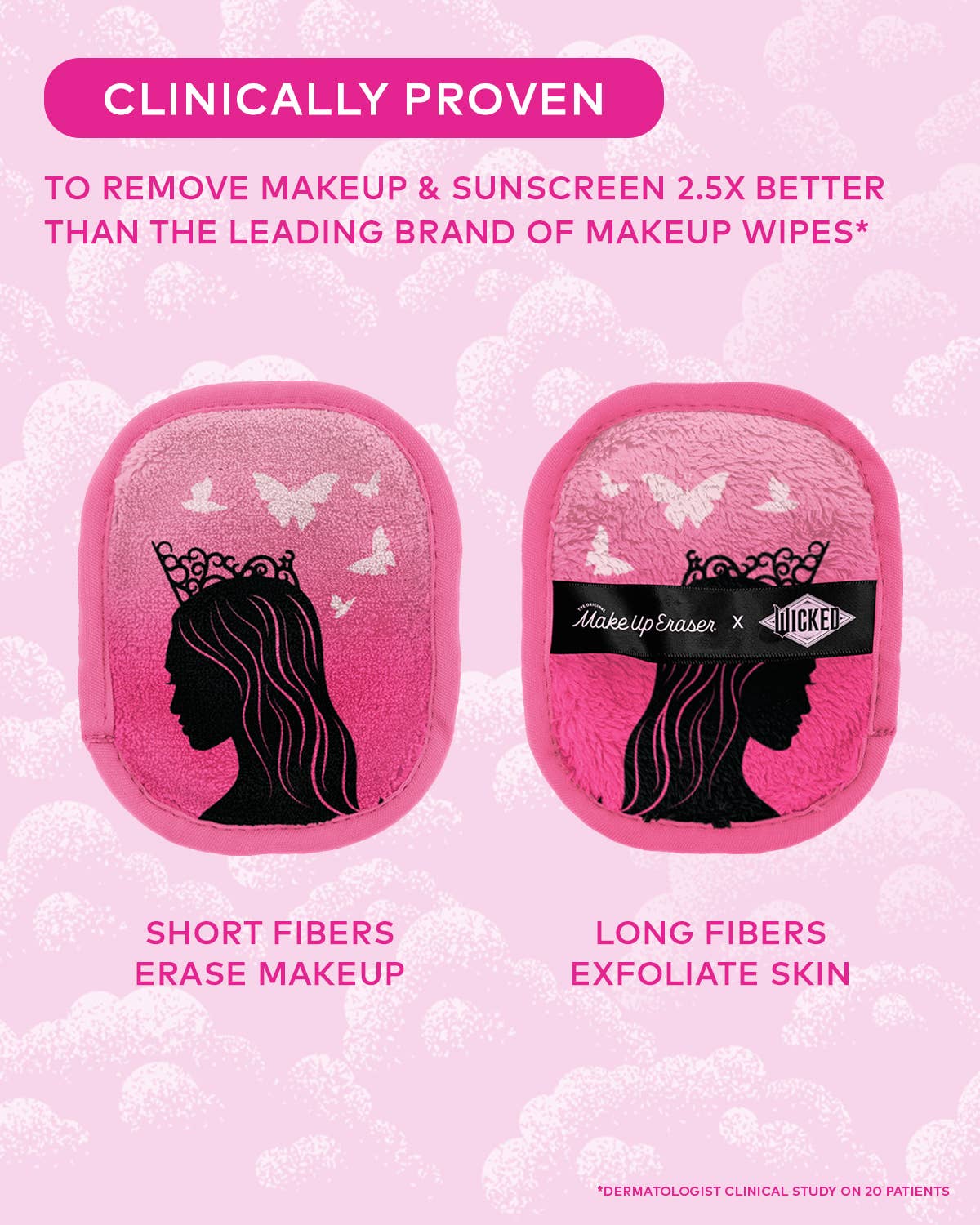 7 MakeUp Erasers with laundry bag, removes makeup with just water, exfoliates, reusable & dermatologist recommended.