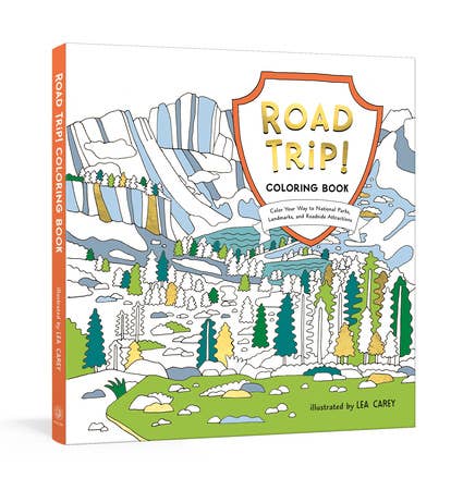 Road Trip Coloring Book cover by Lea Carey