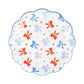 Patriotic Bows paper plates, 9” x 9”, set of 8, perfect for Fourth of July celebrations.