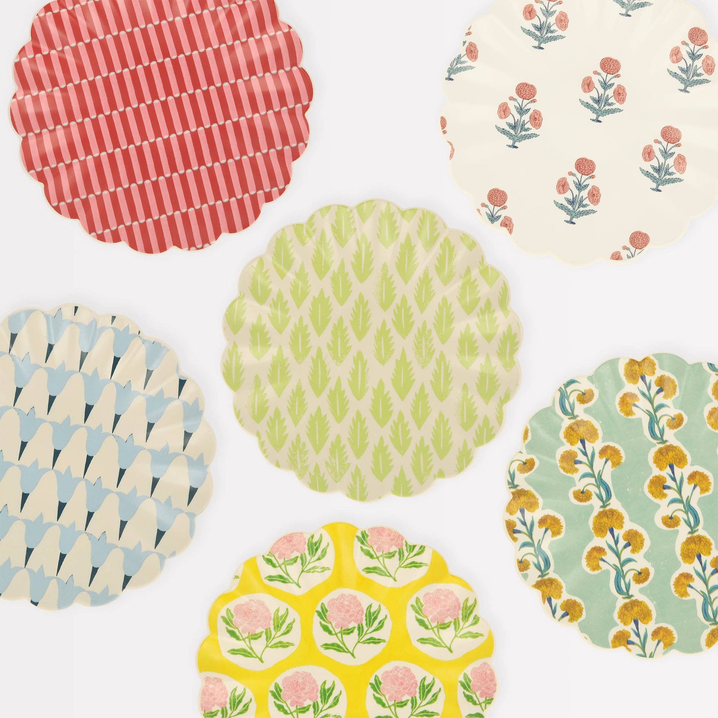 "Bloom Where You're Plated" 🌺 Reusable Floral Small Plates by Meri Meri