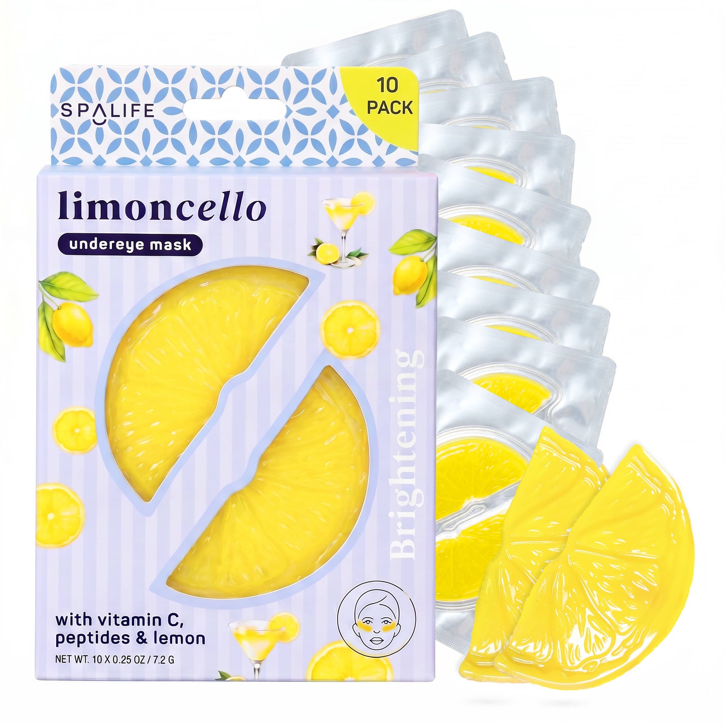 "Limoncello Lift" 🍋 Brightening Vitamin C Undereye Patches (10pk) by My Spa Life