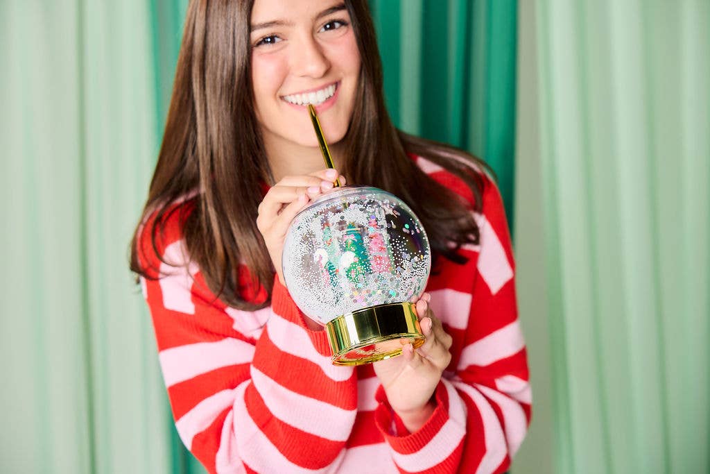 “Snow Sip Show” ❄️ Snow Globe Holiday Tumbler