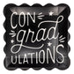 “ConGRADulations!” 🎓 Bold Graduation Dinner Plates by My Mind’s Eye