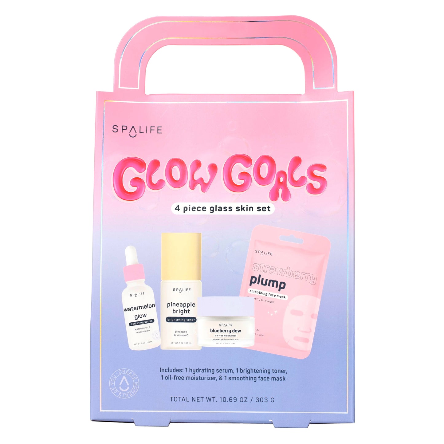 "Glow Goals" 🌟 4-Piece Tween Skincare Gift Set by My Spa Life