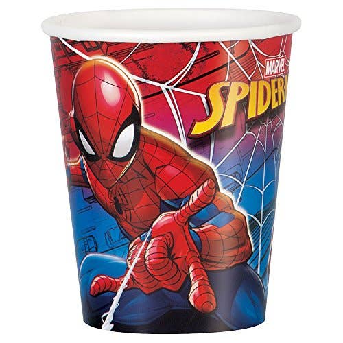 “Web-Slinger Sips” 🕷️🥤 Spider-Man Paper Party Cups by Fantasia Inc.