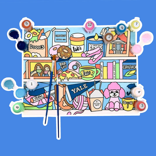 Gilmore Girls 8.5x11 paint by number kit