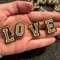 "Letter Drop" ✨ Gold Bling Alphabet Croc Charm — Letter W by JuliesDecal