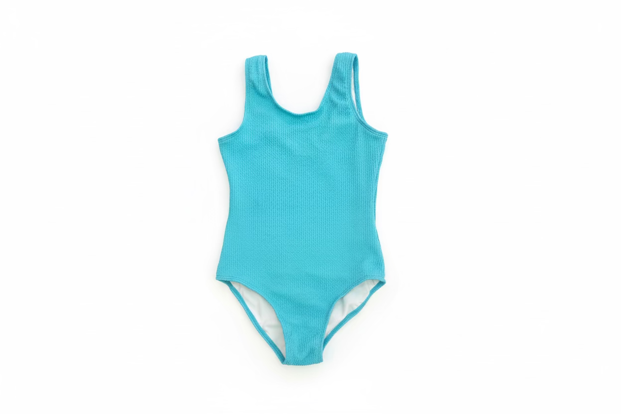 "Aqua Crush" 🌊 Aqua Crinkle One-Piece Swimsuit by Tweenstyle