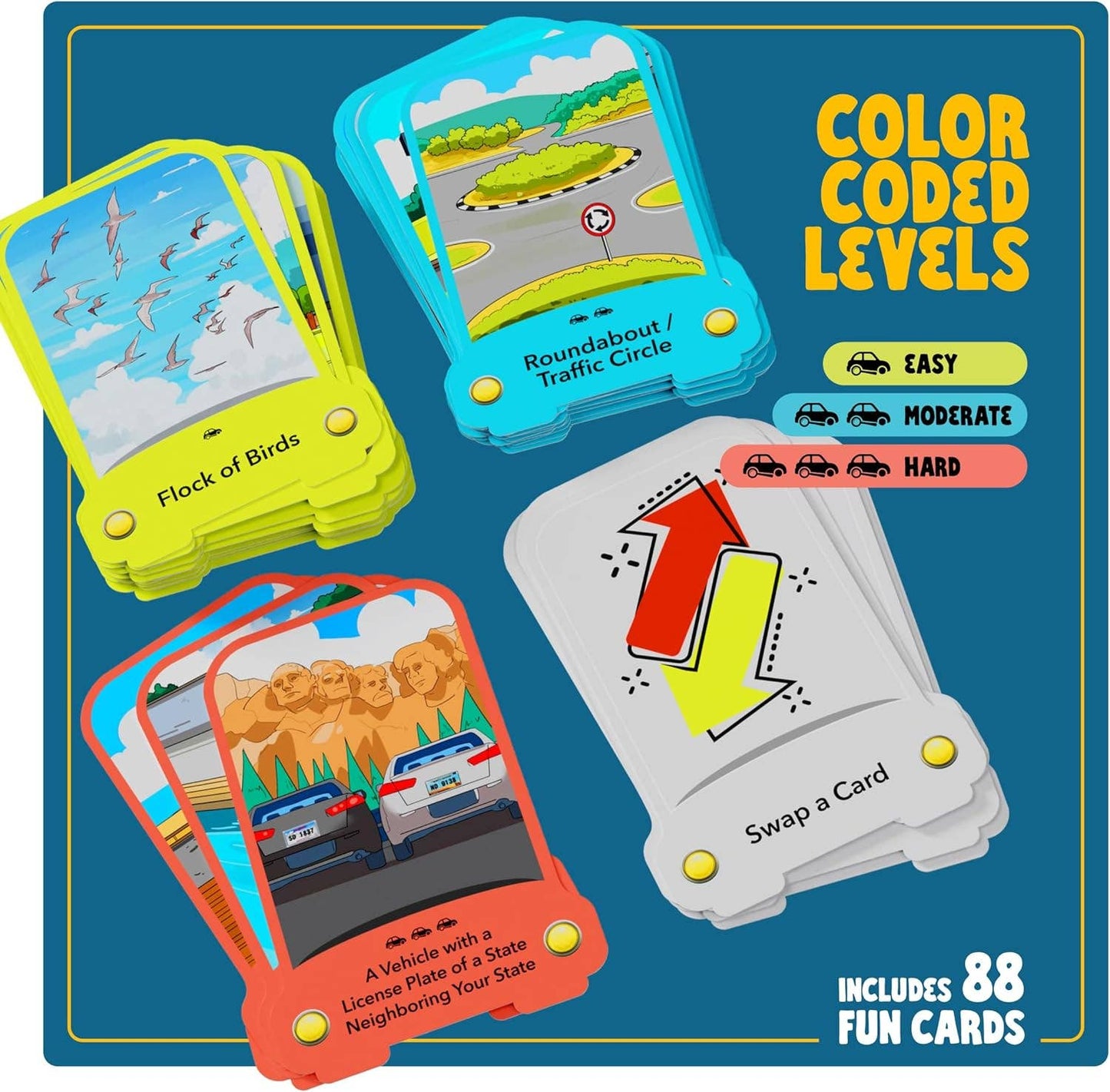 "Are We There Yet?" 🚗 Road Rally Travel Scavenger Hunt Card Game by Dan&Darci