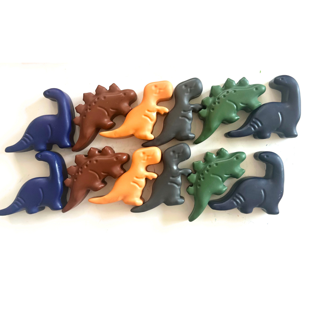Dinosaur crayons screen free creative toy