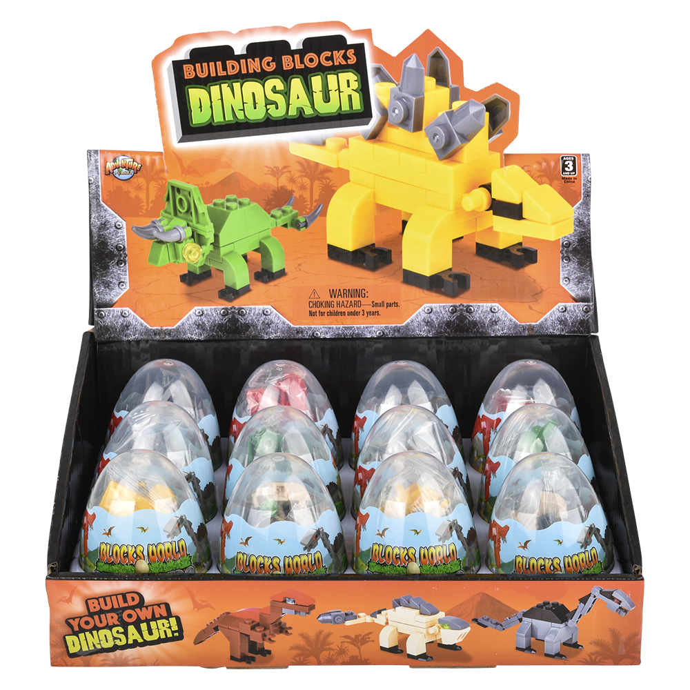 Dinosaur block kit for preschoolers and young kids