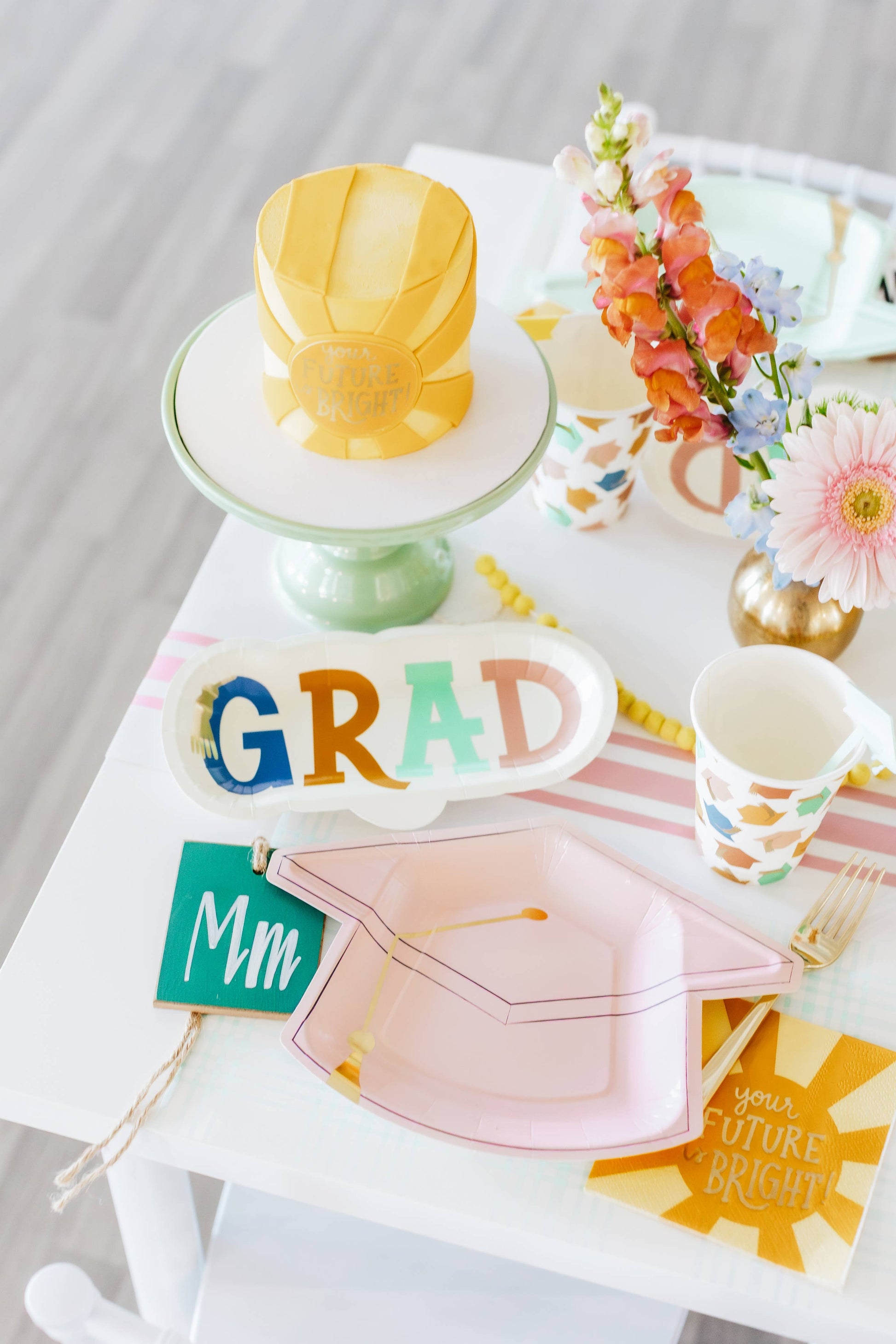 Celebrate with Occasions By Shakira cocktail napkins, 18-pack, gold foil 'You Did It' design.