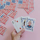 "Deal Me In" 🃏 American Flag Playing Cards Deck by Pippi Post