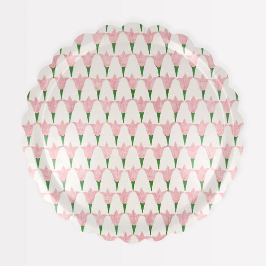 "Petal Pusher" 🌷 Small Floral Serving Tray by Meri Meri