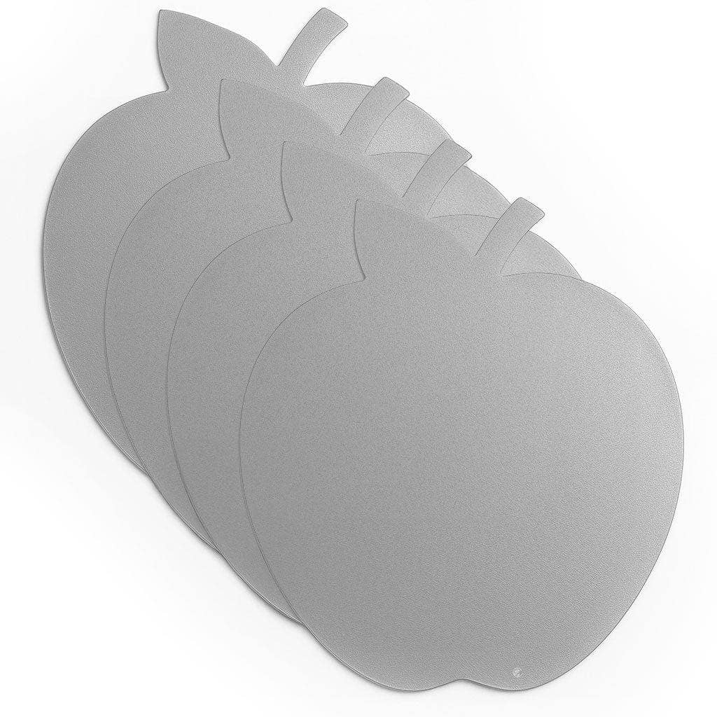 “Base Layer” 🍎 Faux Leather Apple Charger Plates by Waterdale Collection