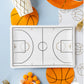 Celebrate sports-themed parties with these basketball party cups, featuring a net design. Ideal for kids' parties, each cup holds 12 oz and is stylishly crafted."
