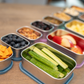 "Packed with Purpose" 🍱 Stainless Steel Bento Box Lunch Set with Silicone Lids by WeeSprout