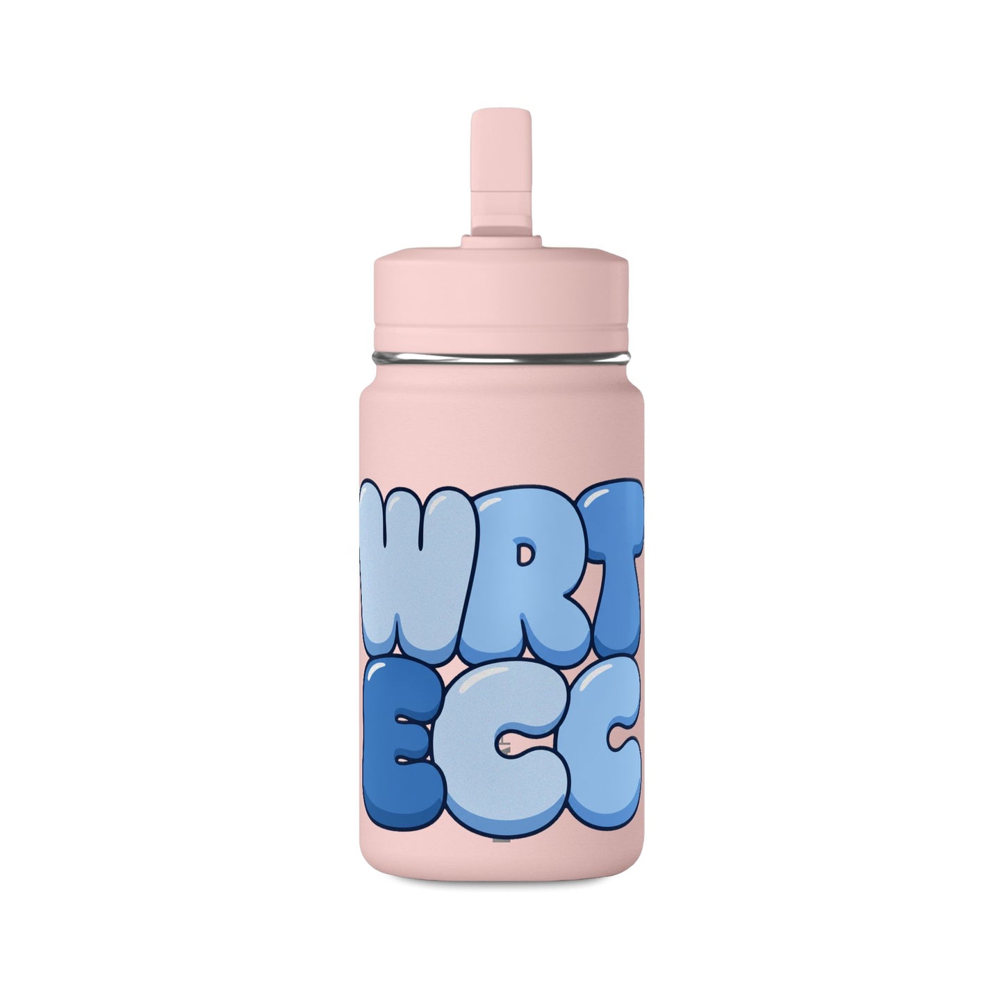 WRT ECC “Puffy Balloon Letters” Kids Water Bottle (14oz)