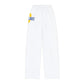 Kids Lounge Pants — 'Camp Day' Graphic White Cozy Sweatpants for Children