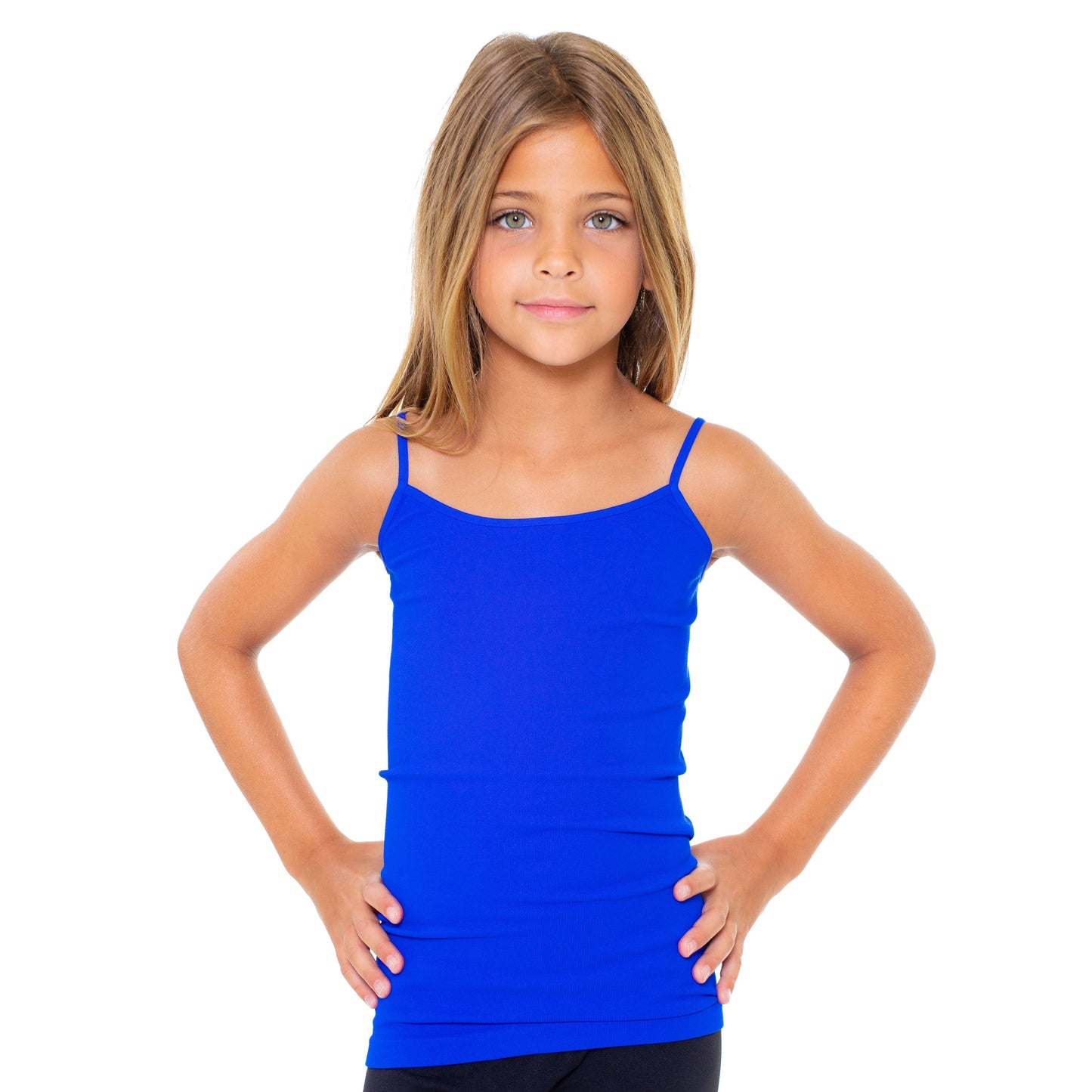 Girls dark emerald camisole spaghetti strap top