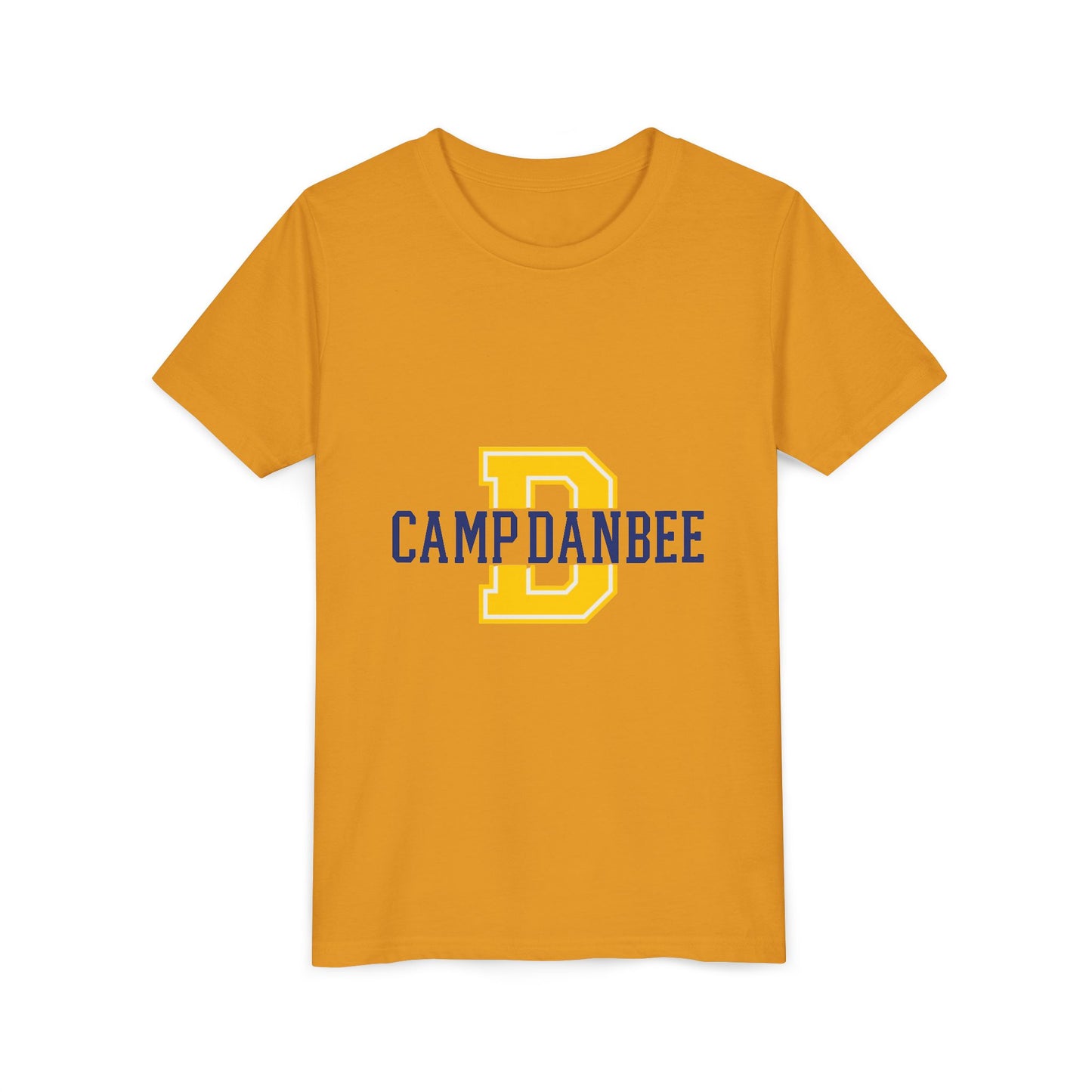 Youth Tee — 'Camp Danbee' Letterman D Logo Kids Shirt