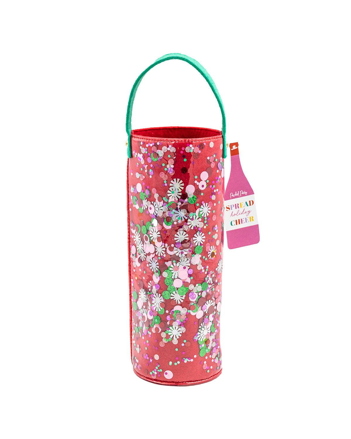 “Sip, Sip, Hooray” ✨🍷 Festive Confetti Wine Bag