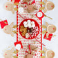 Reindeer-shaped party plates with gold foil accents, 8 festive plates for Christmas treats