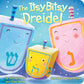 The Itsy Bitsy Dreidel board book cover with smiling dreidel in snow