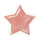 “Star Spangled Style” 🤩 Striped Star Shaped Paper Plate