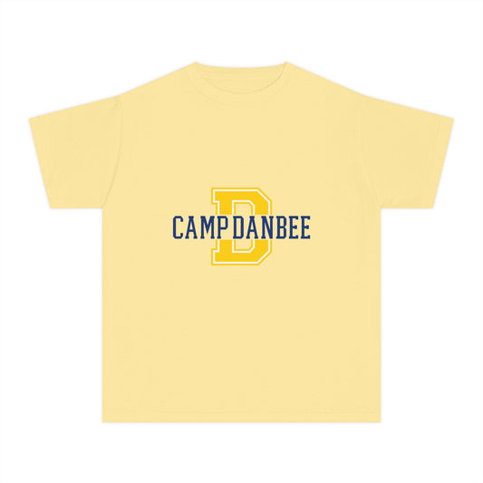 "D Is For Danbee" 💛 Camp Danbee Yellow Tee — Varsity Letter D