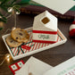 Milk & Cookies for Santa ceramic set with tray and jug