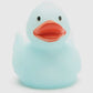 Glow-in-the-dark rubber duck that lasts up to 6 hours, perfect for bath time fun! Available in various colors and types. Dimensions: L: 7.5cm, W: 6.5cm, H: 7cm, featuring a squeak hole. Recommended for ages 18 months and older