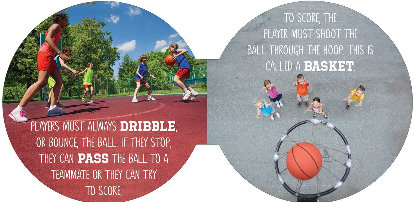 Textured basketball sensory book for toddlers