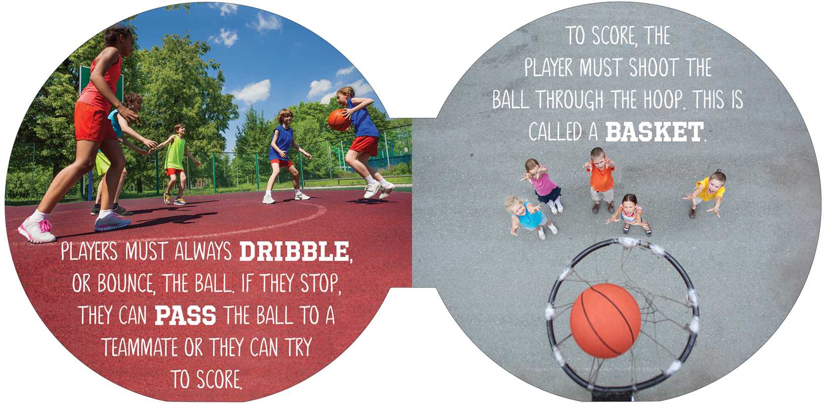 Textured basketball sensory book for toddlers