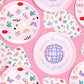 Pop music party plates – 24 count, 9 inch