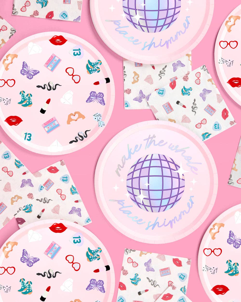 Pop music party plates – 24 count, 9 inch