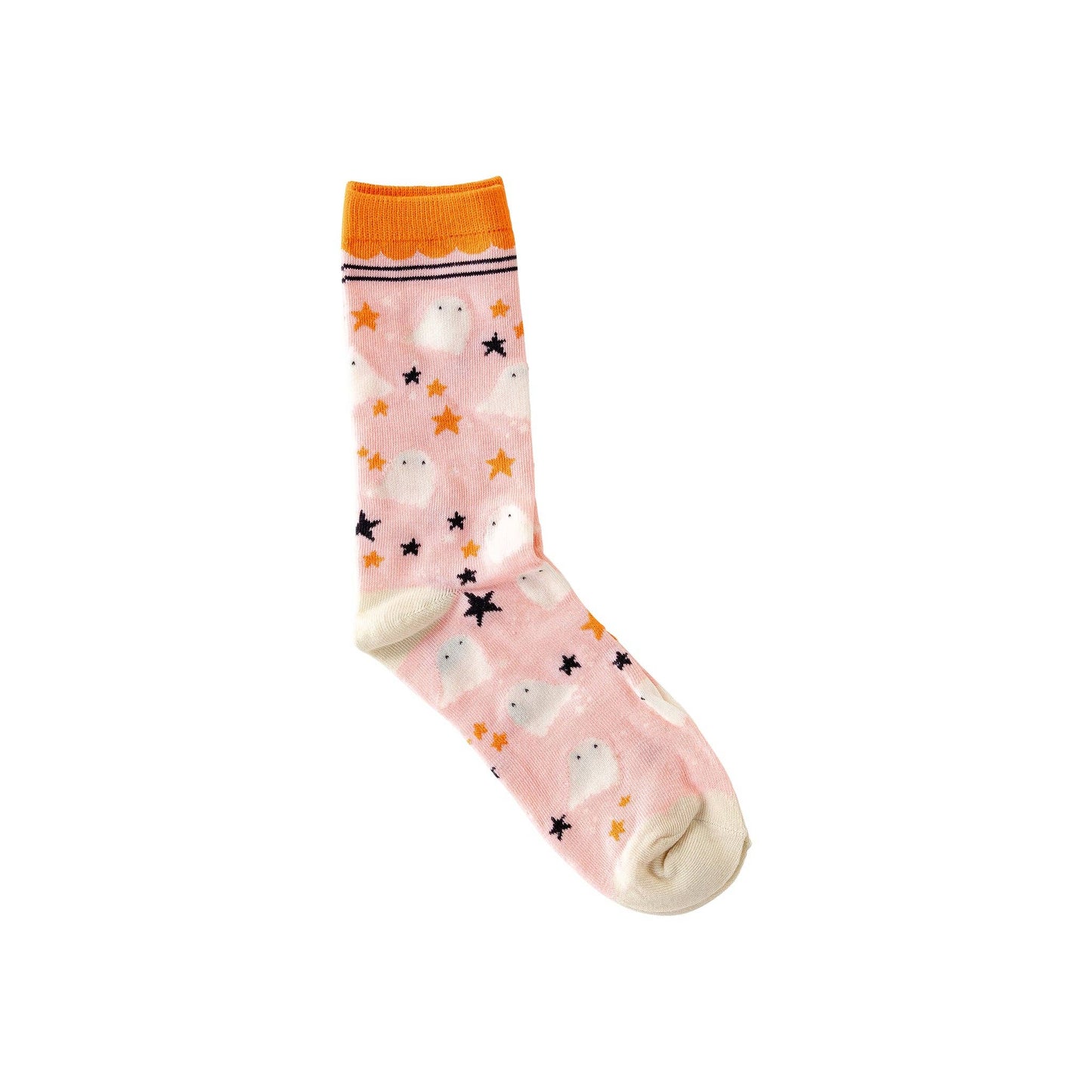 “Spirited Steps” 👻 Ghost Pattern Halloween Socks by My Mind's Eye