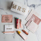 “Mrs. Bridal” 👰‍♀️ Beauty Cosmetics Pouch - Makeup Bag for Brides