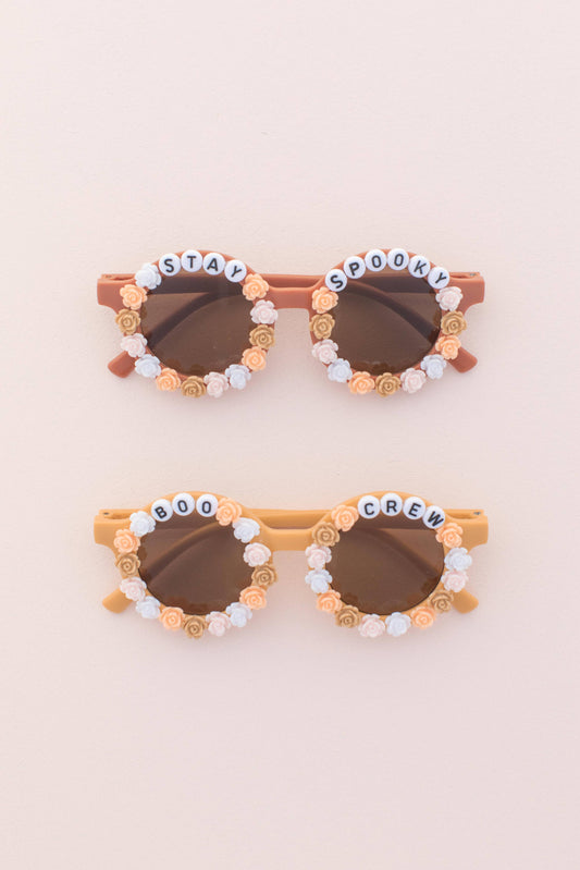 “Too Ghoul for School” 😎🌸 Halloween Flower Sunglasses