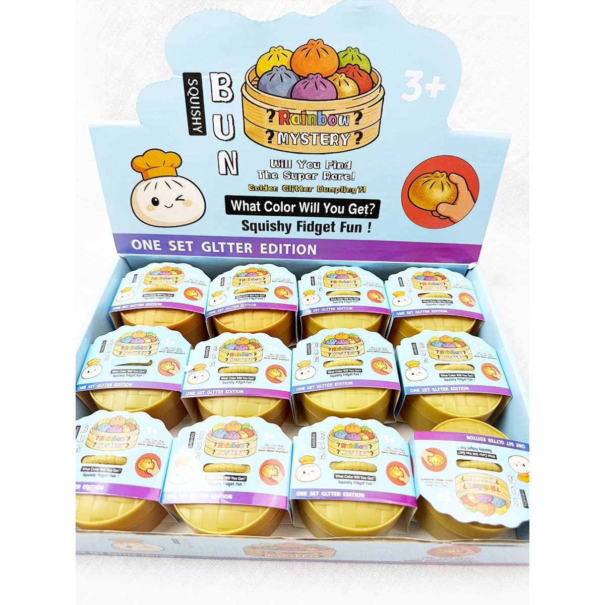 “Steamed, Not Stressed” 🥟 Mini Dumpling Squishies with Steamer Basket (12-Pack) by Love and Repeat