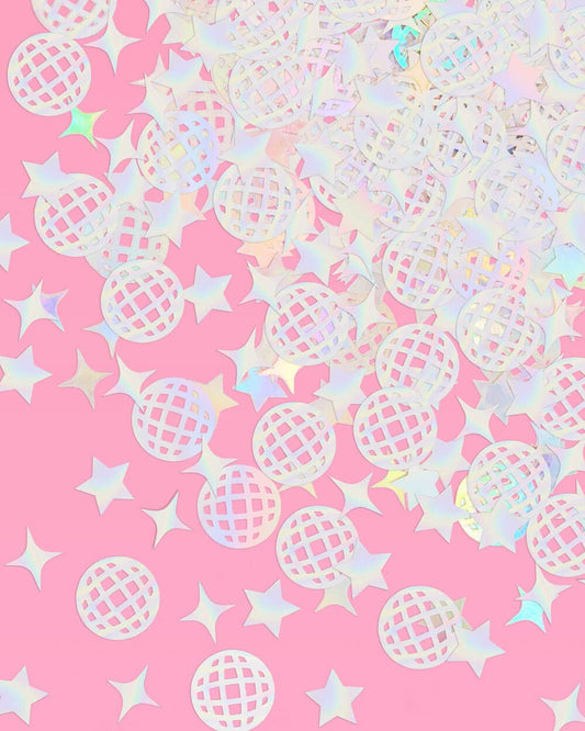 “Throw Some Sparkle” 💖 Pink Iridescent Disco Confetti by xo, Fetti