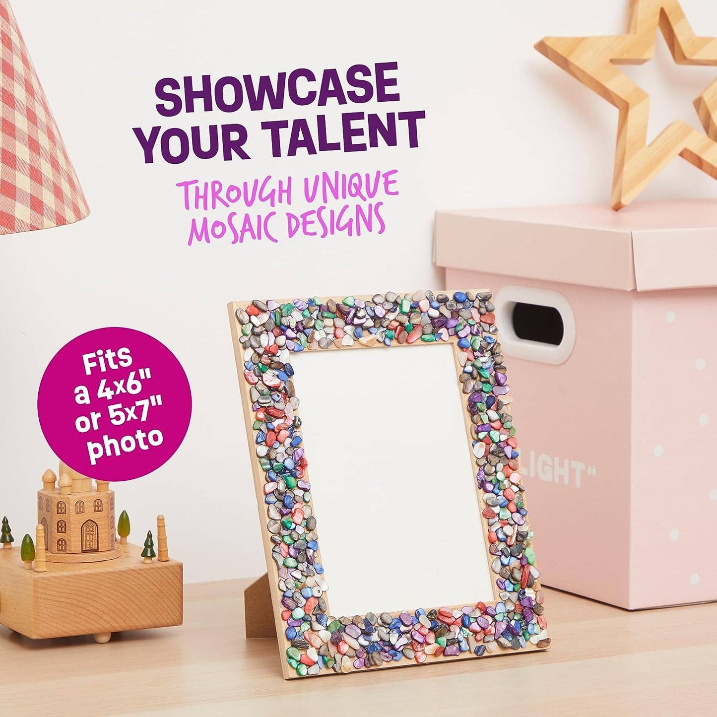 "Mosaic Moment" 🖼️ DIY Mosaic Picture Frame Kit by Dan&Darci