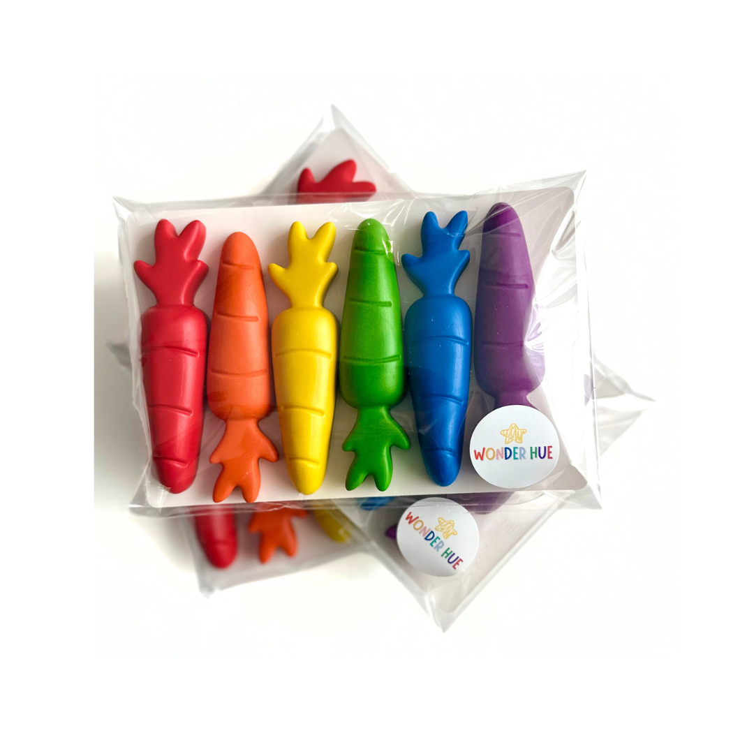 "Some-Bunny's Favorite" 🥕 Carrot-Shaped Crayons by Wonder Hue Crayon Co.