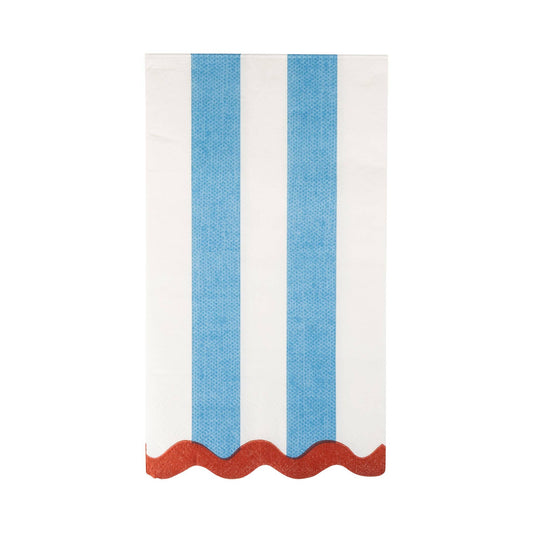 “Haute Hamptons” 🇺🇸 Hamptons Stripes Dinner Napkin