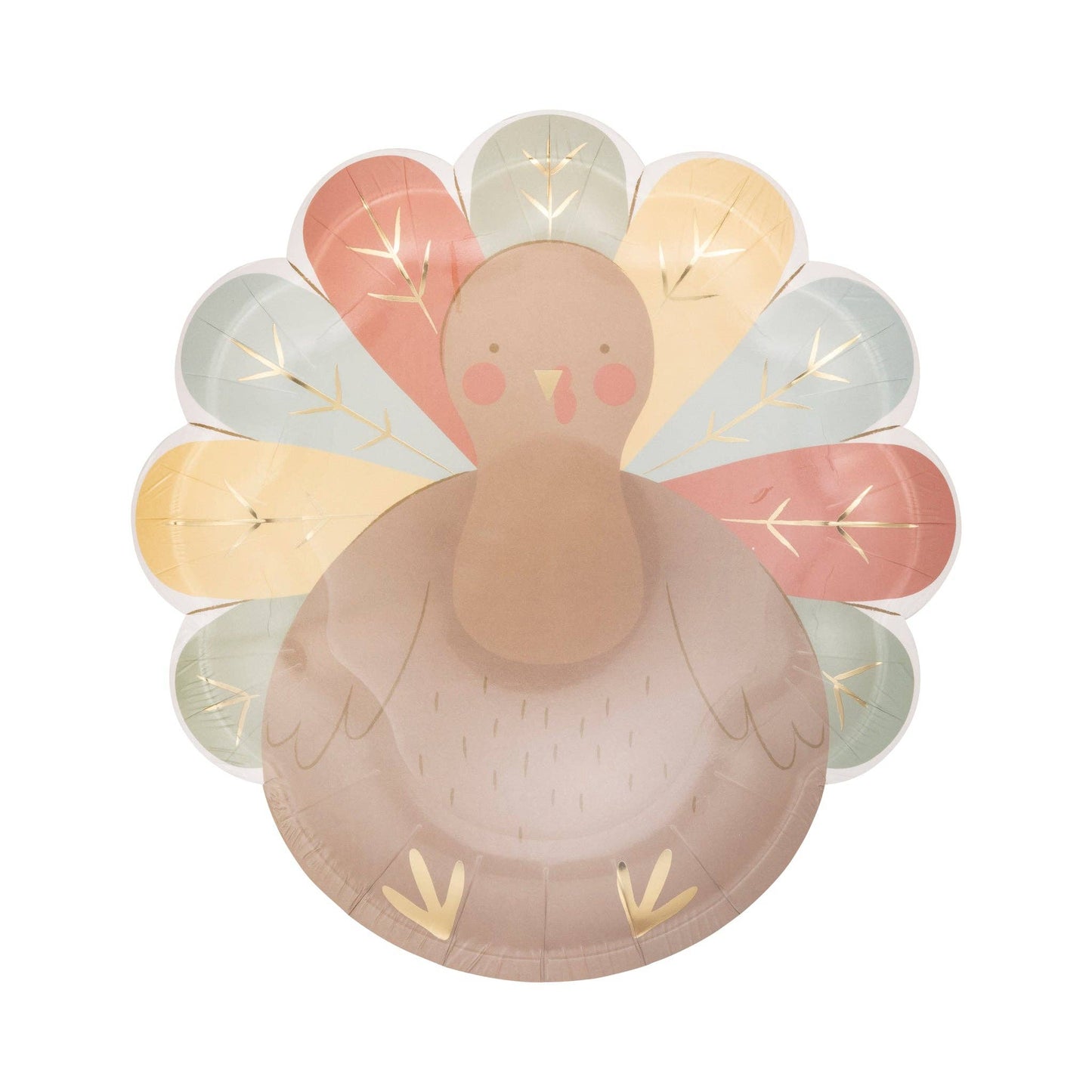 Serve up some Thanksgiving fun with our Turkey Shaped Plates! Perfect for the kids' table, these 9" plates add a playful touch to your holiday feast.