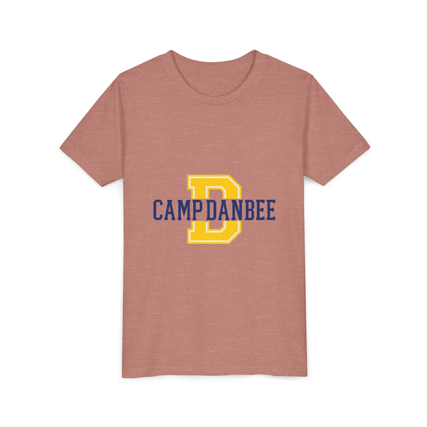 Youth Tee — 'Camp Danbee' Letterman D Logo Kids Shirt